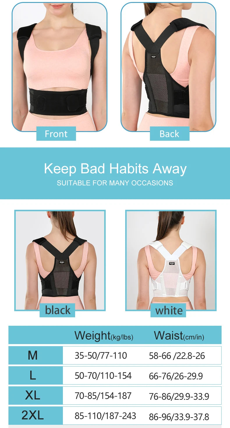 7-Day Posture Reset System - Adjustable and Breathable for all seasons