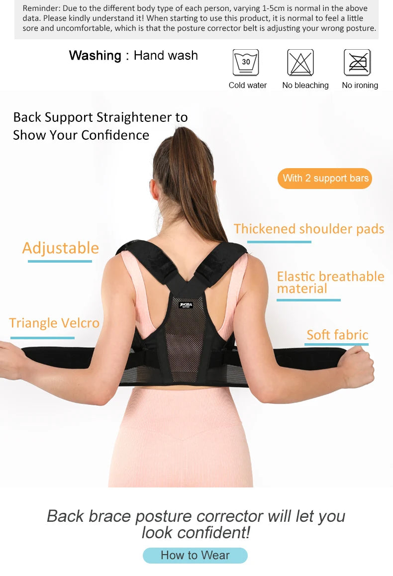 7-Day Posture Reset System - Adjustable and Breathable for all seasons