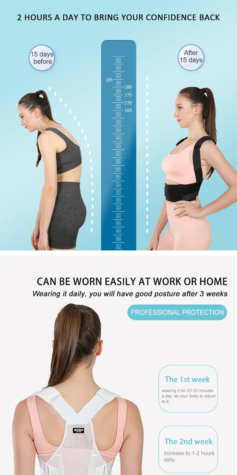 7-Day Posture Reset System - Adjustable and Breathable for all seasons